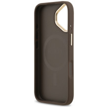 Guess 4G PU Classic Logo MagSafe Case for iPhone 17 - Brown