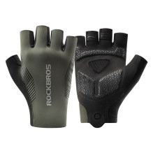 Rockbros cycling gloves spring / summer / autumn, short fingers, size: L - green