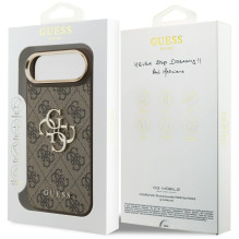 „Guess 4G Big 4G Classic“ logotipo dėklas, skirtas „iPhone Air“ – rudas ir auksinis
