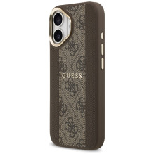 „Guess 4G Stripe MagSafe“ dėklas, skirtas „iPhone 17“ – rudas