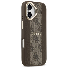 Guess 4G Stripe MagSafe case for iPhone 17 - brown