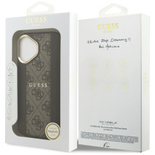 Guess 4G Stripe MagSafe case for iPhone 17 - brown
