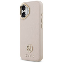 „Guess“ grūdėto Strass logotipo „MagSafe“ dėklas, skirtas iPhone 17 – rožinis