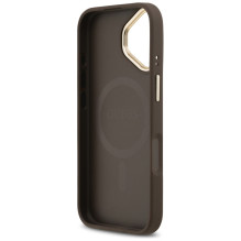 Guess Peony Hot Stamp MagSafe Case for iPhone 17 - Brown