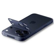 „Spigen Optik Pro XL“ kameros objektyvo stiklas, skirtas „iPhone 17 Pro Max“ – tamsiai mėlynas „Spigen Optik Pro XL“ kameros objektyvo stiklas, skirtas „iPhone 17 Pro Max“ – tamsiai mėlynas