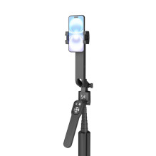 „Wozinsky WST-360YS“ asmenukių lazda su trikojo funkcija ir 360° dirbtinio intelekto automatiniu veido sekimu bei gestų 