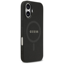 Guess Saffiano Classic Logo MagSafe case for iPhone 17 - black