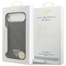 „Guess 4G“ trikampio logotipo „MagSafe“ dėklas, skirtas „iPhone Air“ – juodas ir auksinis