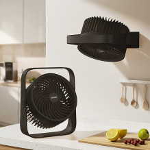 Rtako WD0Y6S Dual Impeller Mini Fan 3600mAh - Black