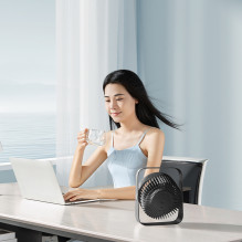 „Rtako WD0Y6S“ dviejų rotorių mini ventiliatorius, 3600 mAh, juodas