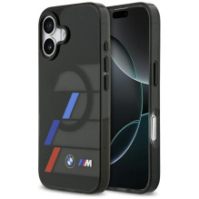 BMW M IML metalinių mygtukų su trijų spalvų linijomis „MagSafe“ dėklas, skirtas iPhone 17 – juodas
