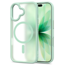 „Tech-Protect MagMat MagSafe“ dėklas, skirtas „iPhone 17“ – permatomai žalias