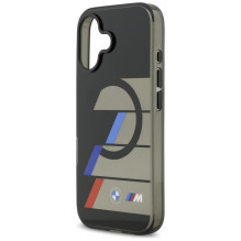 BMW M IML metalinių mygtukų su trijų spalvų linijomis „MagSafe“ dėklas, skirtas iPhone 17 – juodas