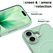 Tech-Protect MagMat MagSafe Case for iPhone 17 - Transparent Green
