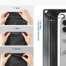 „Spigen A640“ vandeniui atsparus telefono dėklas – juodas