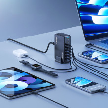 Wozinsky 240W GaN QC3 Charging Station - Black