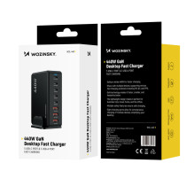 „Wozinsky WSL-440 440W Gan QC3“ įkrovimo stotelė – juoda
