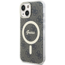 Guess IML 4G MagSafe case for iPhone 15 - brown