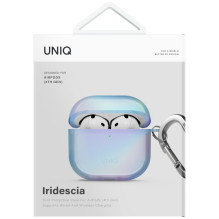 Uniq Iridescia case for AirPods 4 Hang Case - holo blue