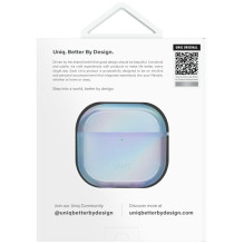 Uniq Iridescia case for AirPods 4 Hang Case - holo blue