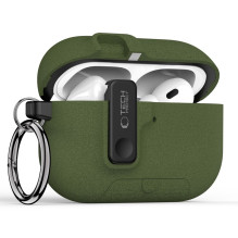 „Tech-Protect“ plonas kabliuko formos dėklas, skirtas „AirPods Pro 3“ ausinėms – žalias
