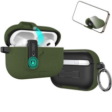 „Tech-Protect“ plonas kabliuko formos dėklas, skirtas „AirPods Pro 3“ ausinėms – žalias