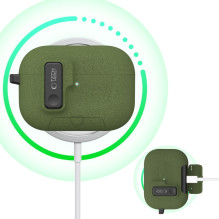 „Tech-Protect“ plonas kabliuko formos dėklas, skirtas „AirPods Pro 3“ ausinėms – žalias