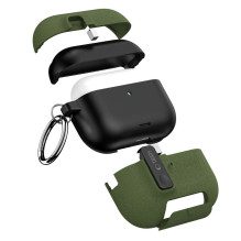 „Tech-Protect“ plonas kabliuko formos dėklas, skirtas „AirPods Pro 3“ ausinėms – žalias