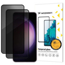 „Wozinsky Privacy Glass“ grūdintas stiklas, skirtas „Samsung Galaxy M16“, 2 vnt. pakuotėje
