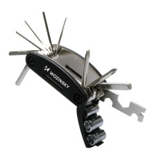 Wozinsky WWZ-01N 16 viename daugiafunkcis dviračių remonto įrankių rinkinys – juodas