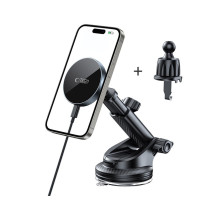 Tech-Protect mm15W-V5 Magnetic MagSafe Car Holder for Cockpit / Windshield / Air Vent - Black