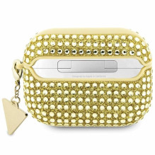 „Guess“ „Rhinestone Triangle“ „AirPods Pro“ dėklas – auksinis