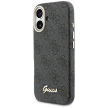 „Guess 4G Script MagSafe“ dėklas, skirtas „iPhone 17“ – juodas
