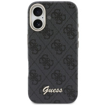 „Guess 4G Script MagSafe“ dėklas, skirtas „iPhone 17“ – juodas