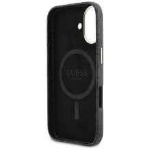 „Guess 4G Script MagSafe“ dėklas, skirtas „iPhone 17“ – juodas