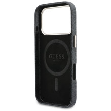 „Guess 4G Script MagSafe“ dėklas, skirtas „iPhone 17 Pro“ – juodas