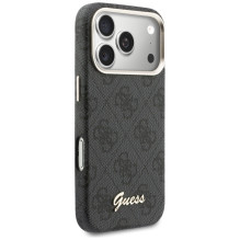 „Guess 4G Script MagSafe“ dėklas, skirtas „iPhone 17 Pro Max“ – juodas