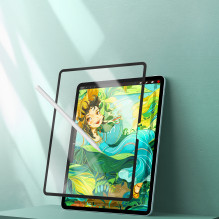 „Dux Ducis Naad Paperlike matinis ekrano apsauginis dėklas, skirtas „iPad Air 11'“ (2024 / 2025) – su juodu rėmeliu