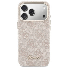 Guess 4G Script MagSafe Case for iPhone 17 Pro Max - Pink