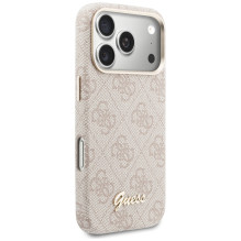 Guess 4G Script MagSafe Case for iPhone 17 Pro Max - Pink
