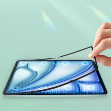 „Dux Ducis Naad Paperlike matinis ekrano apsauginis dėklas, skirtas „iPad Air 11'“ (2024 / 2025) – su juodu rėmeliu