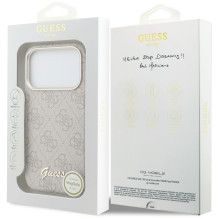 „Guess 4G Script MagSafe“ dėklas, skirtas „iPhone 17 Pro Max“ – rožinis