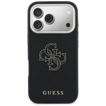 Guess FW Resin Logo Case for iPhone 17 Pro - Black