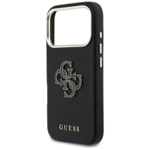 „Guess FW Resin Logo“ dėklas, skirtas „iPhone 17 Pro“ – juodas