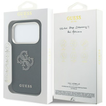 „Guess FW Resin Logo“ dėklas, skirtas „iPhone 17 Pro Max“ – juodas