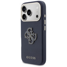 „Guess FW Resin Logo“ dėklas, skirtas „iPhone 17 Pro“ – mėlynas