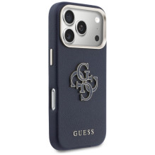 „Guess FW Resin Logo“ dėklas, skirtas „iPhone 17 Pro“ – mėlynas