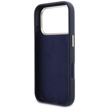 „Guess FW Resin Logo“ dėklas, skirtas „iPhone 17 Pro“ – mėlynas