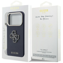 „Guess FW Resin Logo“ dėklas, skirtas „iPhone 17 Pro“ – mėlynas