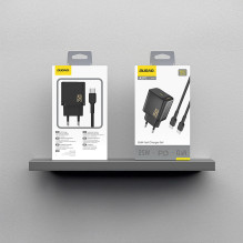 Dudao A27CEU PD 25W GaN SB-C Wall Charger with USB-C Cable - Black